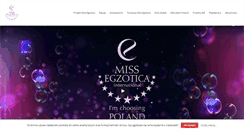 Desktop Screenshot of missegzotica.pl